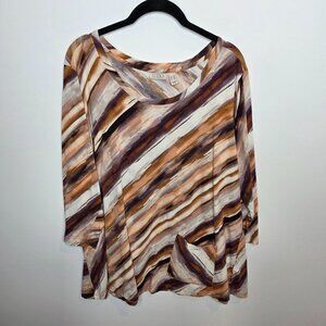 LOGO By Lori Goldstein‎ Blouse Womens 1X
